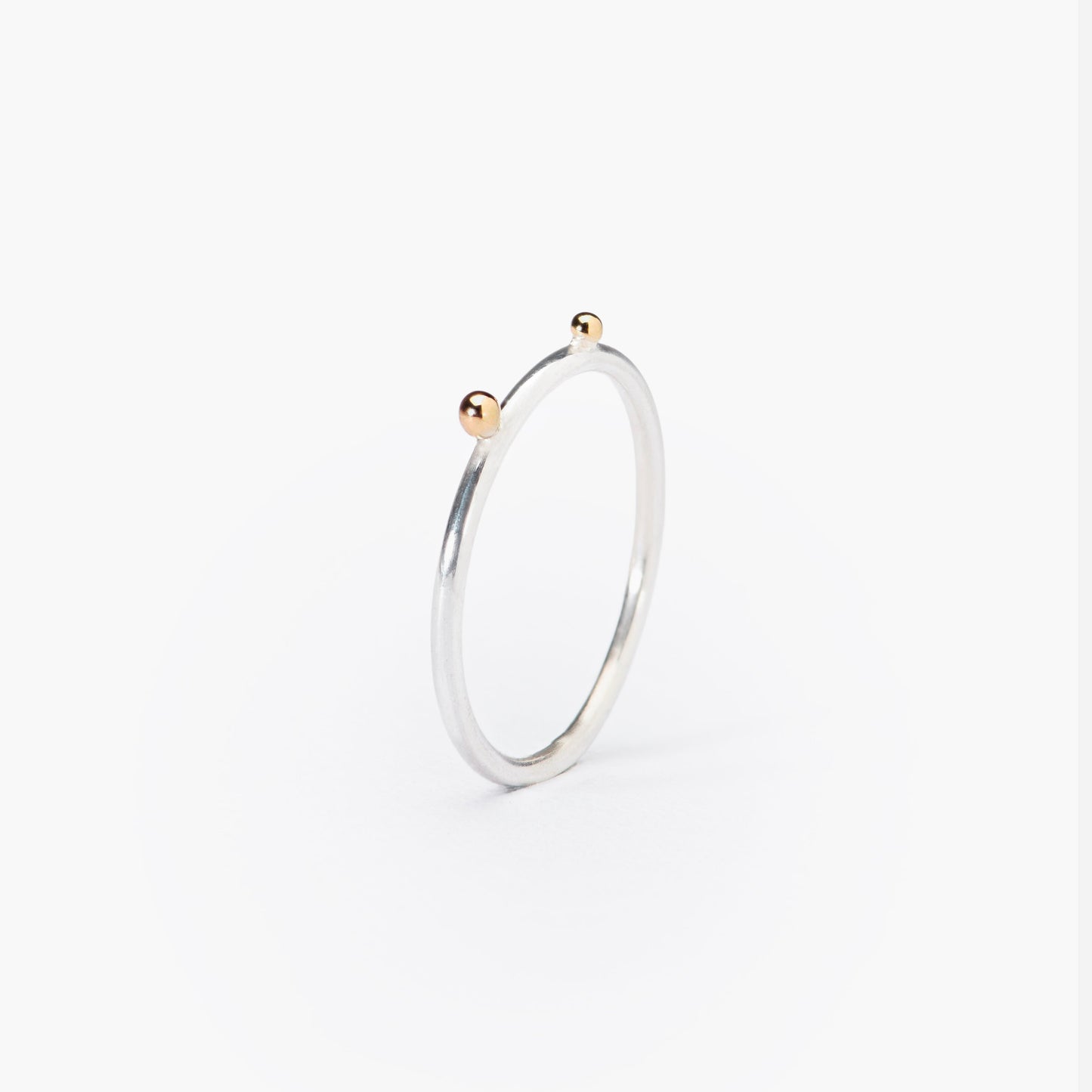 Bague Rosée 2 perles d'or