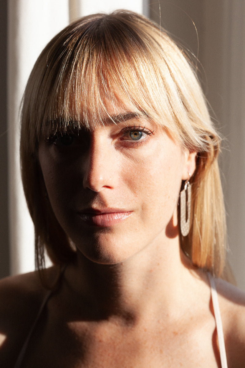 Boucles d'oreilles U Paysage en argent