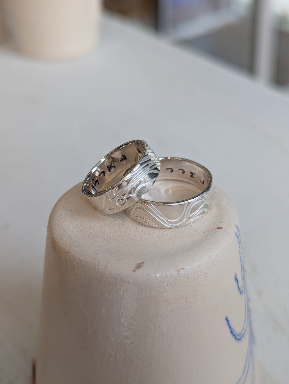 Alliances argent atelier Creuse