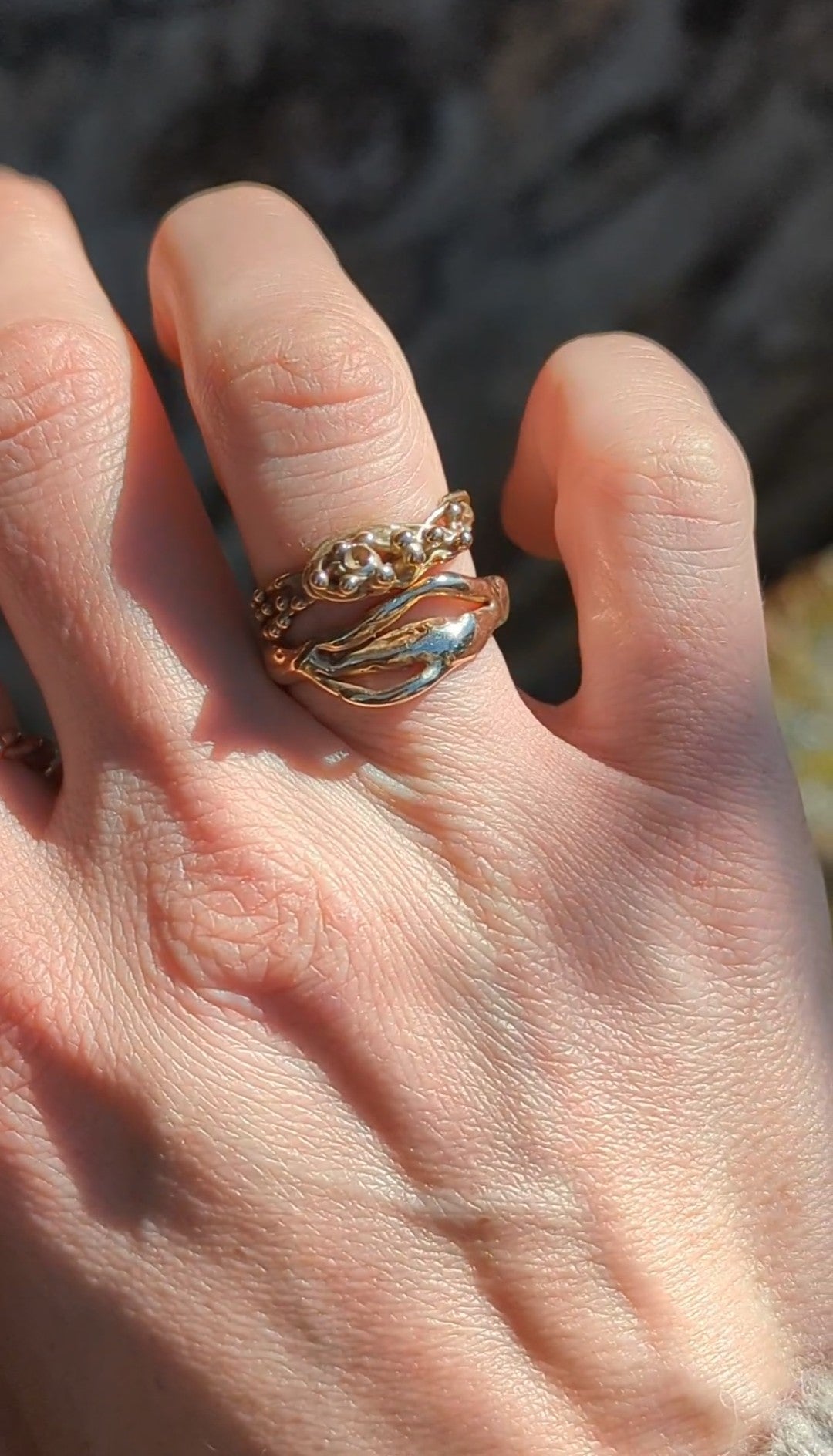 Atelier bague en bronze cire perdue