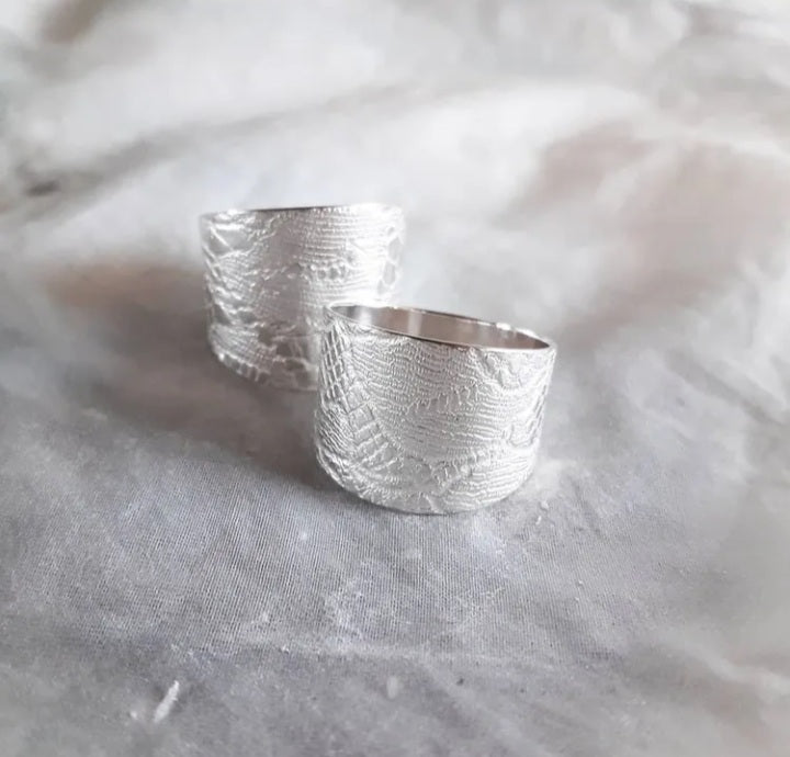 Bague large Paysage en Argent Atelier Claire Marie Steinmetz